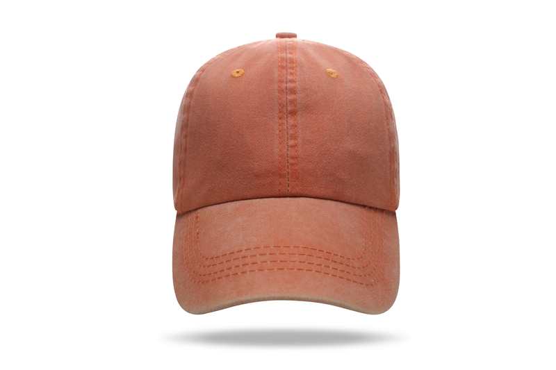 Baseball Washed 100% cotton Washing cloth pure cotton six piece cap HB128 print logo 33