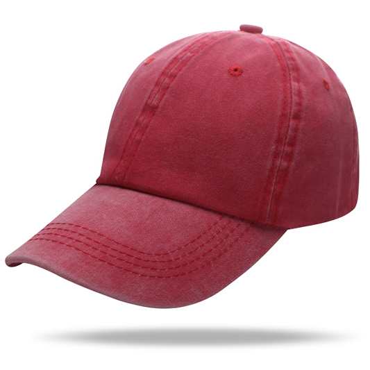 Baseball Washed 100% cotton Washing cloth pure cotton six piece cap HB128 print logo 1