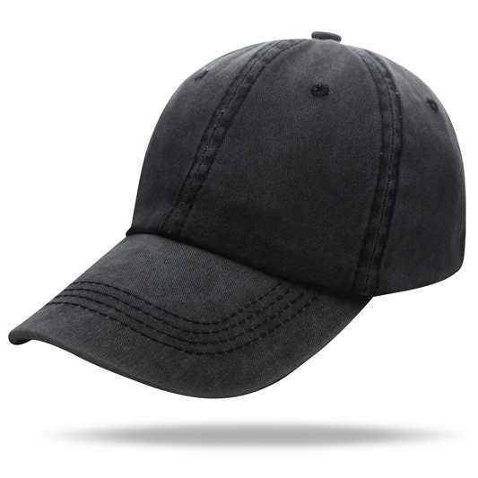 Baseball Washed 100% cotton Washing cloth pure cotton six piece cap HB128 print logo 22