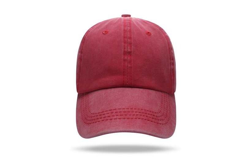 Baseball Washed 100% cotton Washing cloth pure cotton six piece cap HB128 print logo 42