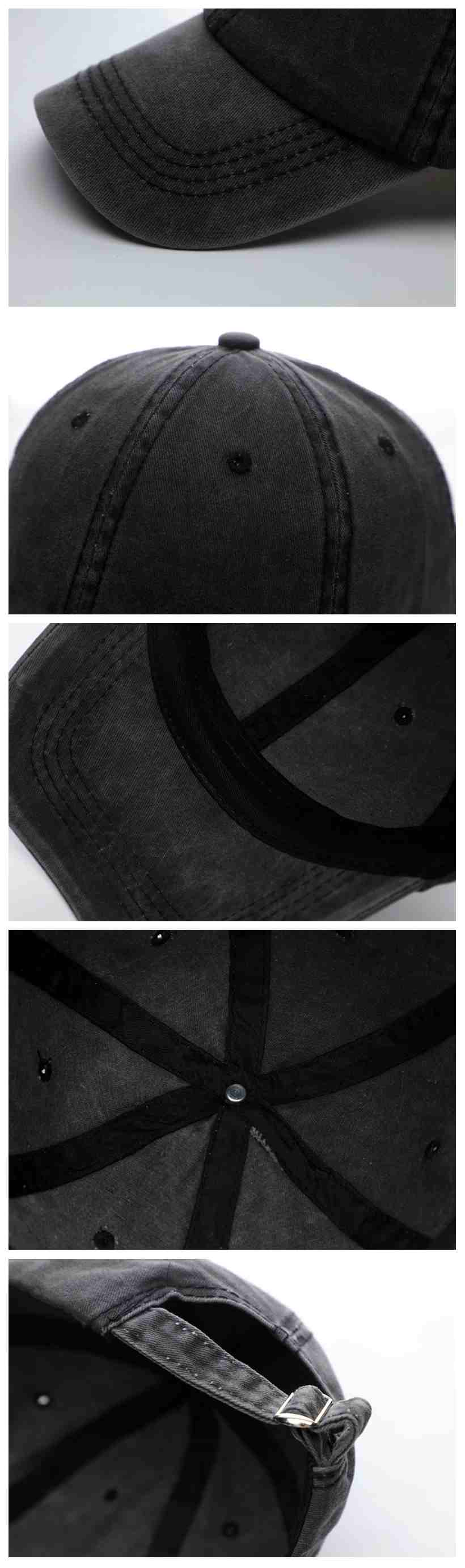 Baseball Washed 100% cotton Washing cloth pure cotton six piece cap HB128 print logo 54