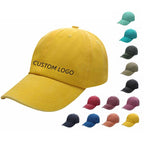 Baseball Washed 100% cotton Washing cloth pure cotton six piece cap HB128 print logo 19