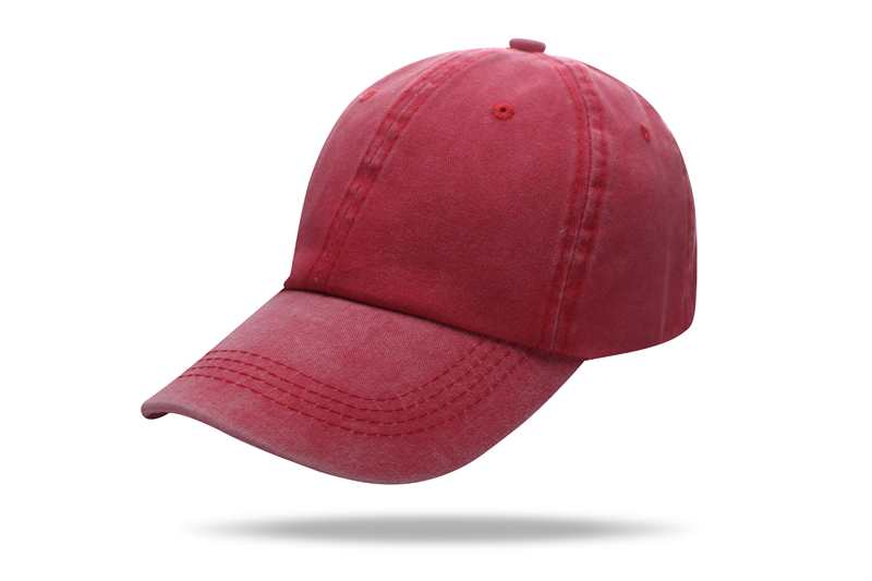 Baseball Washed 100% cotton Washing cloth pure cotton six piece cap HB128 print logo 40