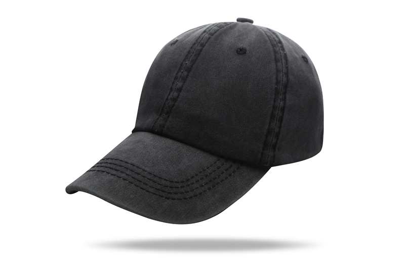 Baseball Washed 100% cotton Washing cloth pure cotton six piece cap HB128 print logo 64