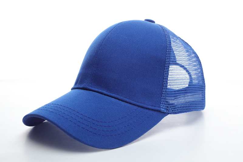 Baseball Mesh 100% cotton Solid color pure cotton mesh six piece hat HB133 print logo 26
