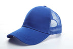 Baseball Mesh 100% cotton Solid color pure cotton mesh six piece hat HB133 print logo 26