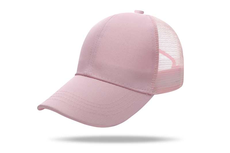 Baseball Mesh 100% cotton Solid color pure cotton mesh six piece hat HB133 print logo 58