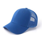 Baseball Mesh 100% cotton Solid color pure cotton mesh six piece hat HB133 print logo 27