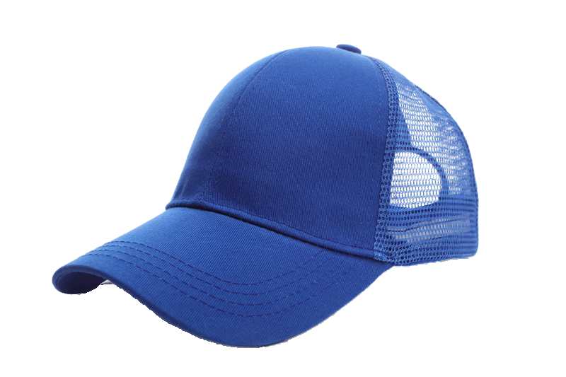 Baseball Mesh 100% cotton Solid color pure cotton mesh six piece hat HB133 print logo 11