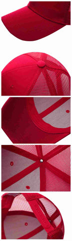 Baseball Mesh 100% cotton Solid color pure cotton mesh six piece hat HB133 print logo 76