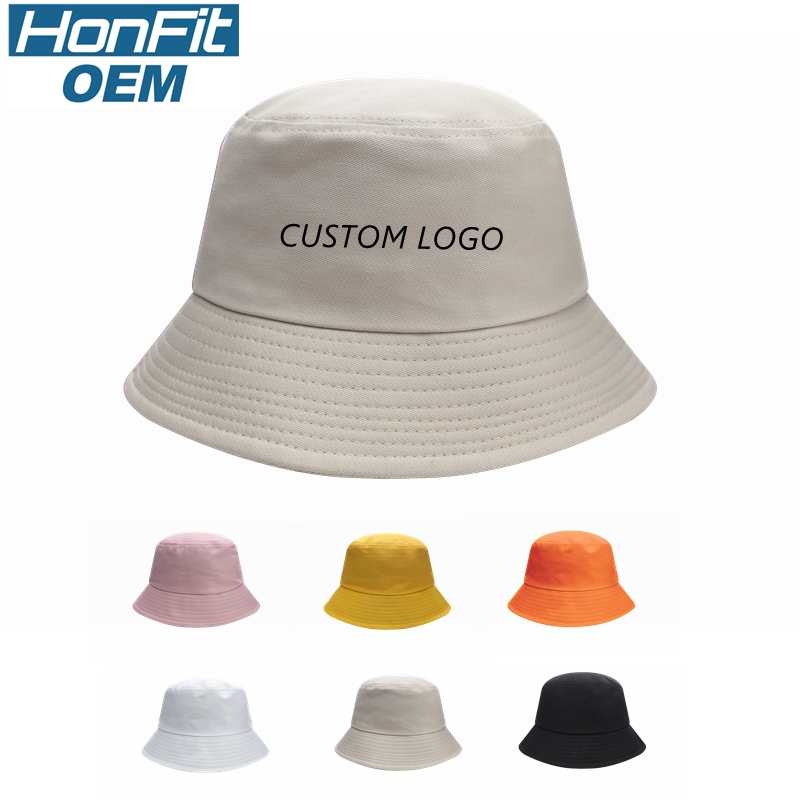 Outdoor Casual 100% cotton Bucket Hat HB135 print logo 16