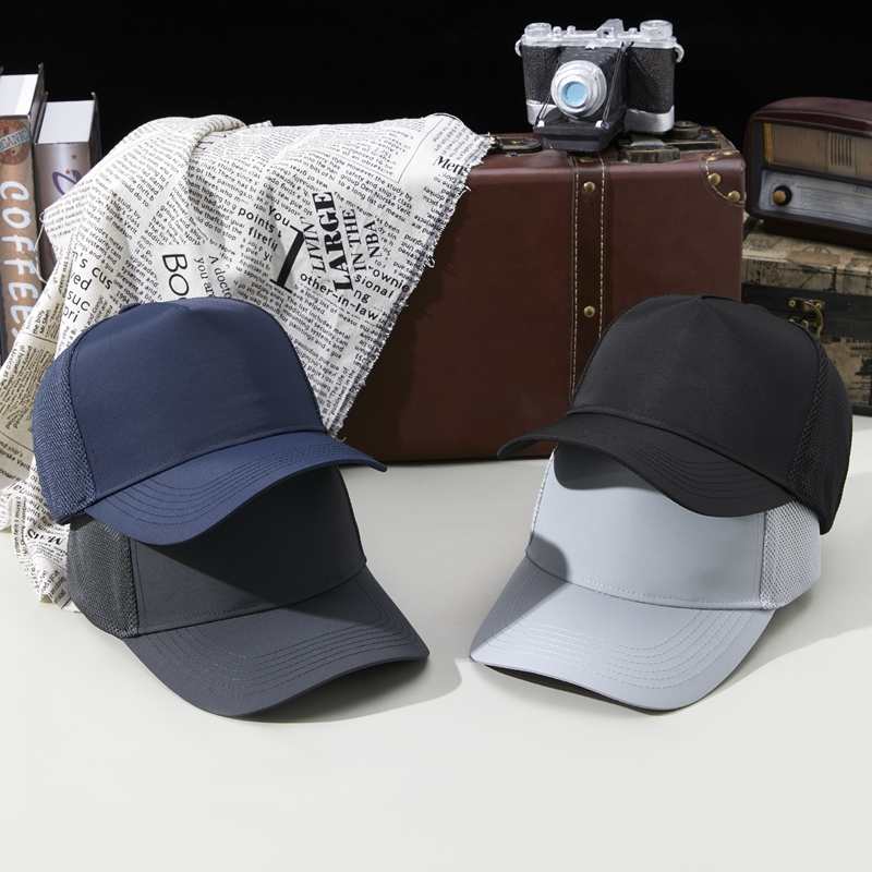 Sports Mesh 100% polyester Specialty store quality five piece waterproof quick drying breathable mesh cap HB160 print logo 57