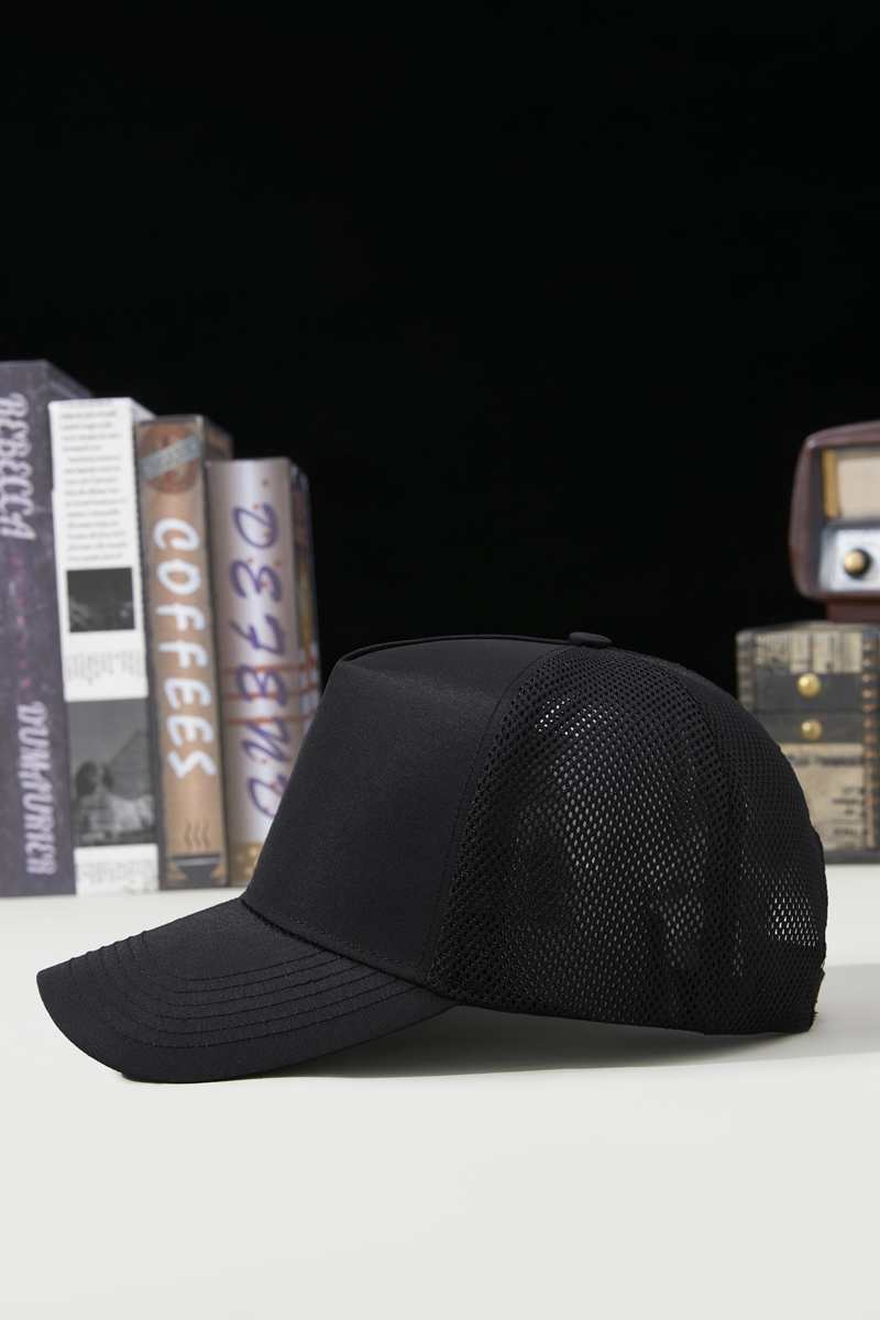 Sports Mesh 100% polyester Specialty store quality five piece waterproof quick drying breathable mesh cap HB160 print logo 17