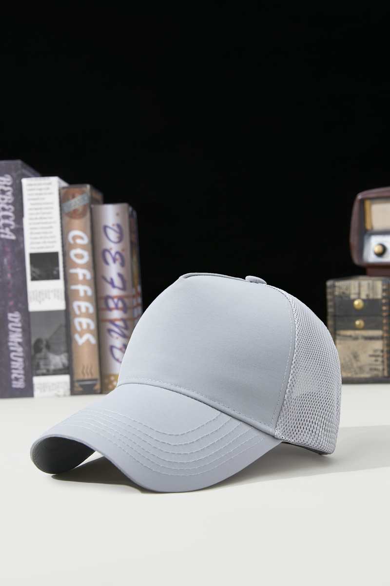 Sports Mesh 100% polyester Specialty store quality five piece waterproof quick drying breathable mesh cap HB160 print logo 13