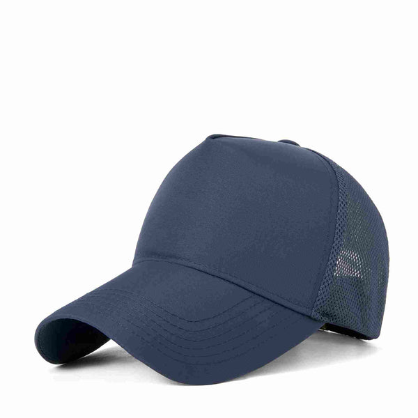 Sports Mesh 100% polyester Specialty store quality five piece waterproof quick drying breathable mesh cap HB160 print logo 1