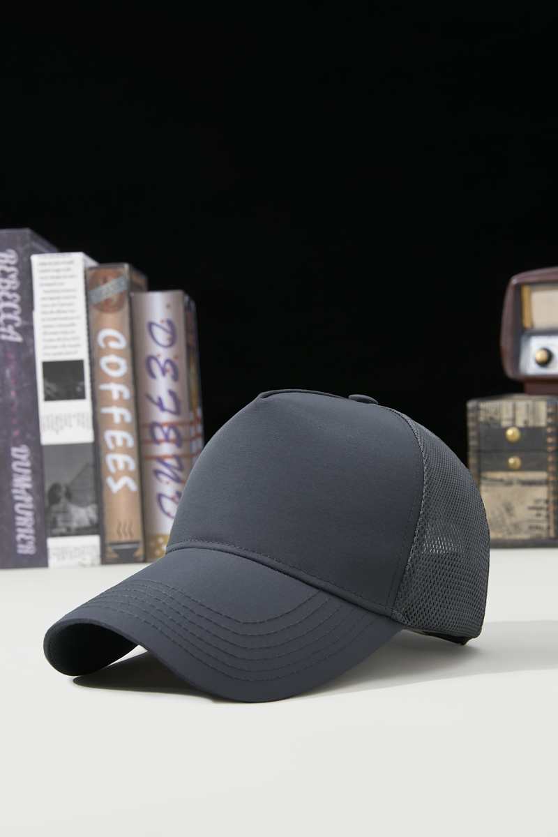 Sports Mesh 100% polyester Specialty store quality five piece waterproof quick drying breathable mesh cap HB160 print logo 14
