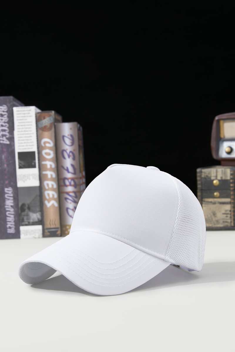 Sports Mesh 100% polyester Specialty store quality five piece waterproof quick drying breathable mesh cap HB160 print logo 11