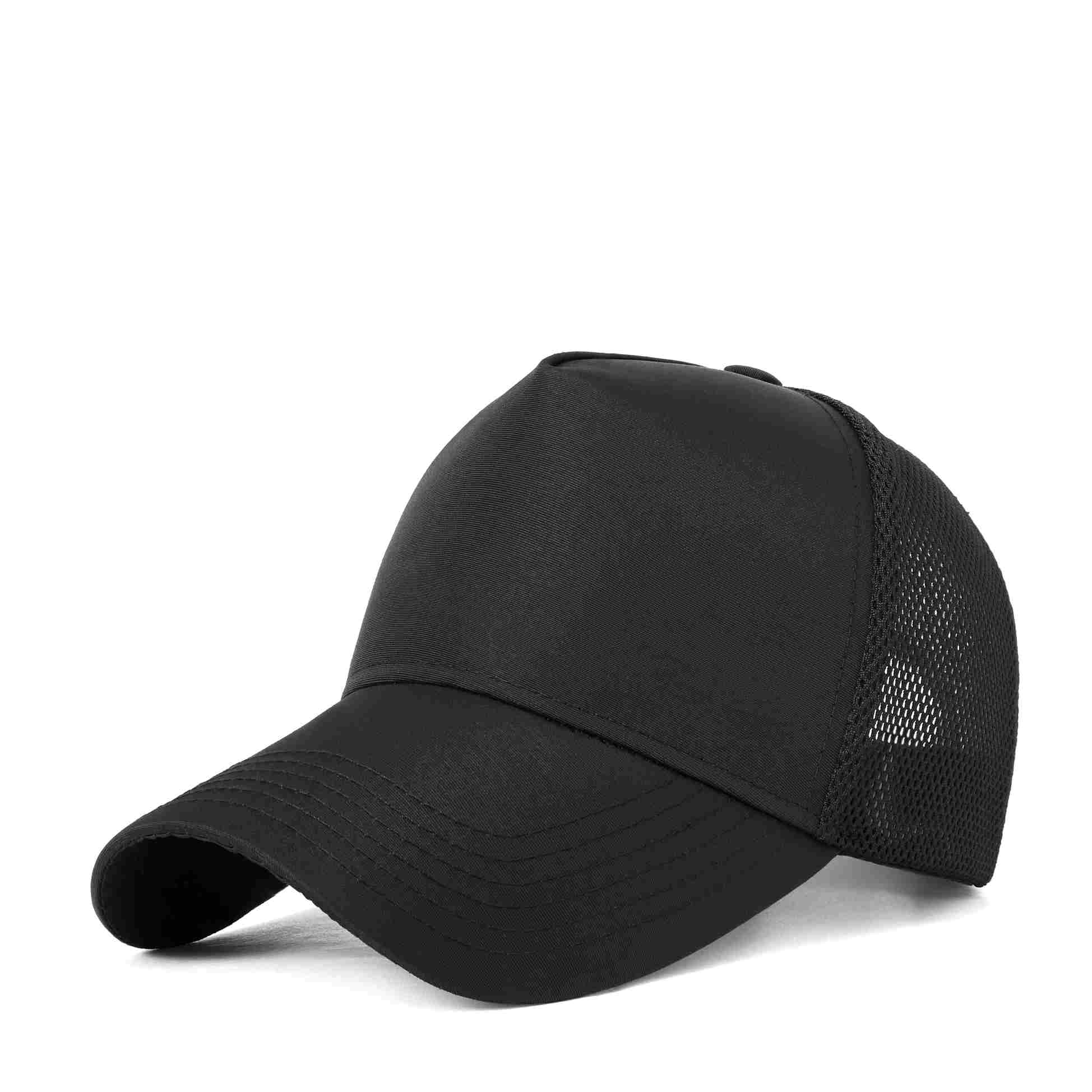 Sports Mesh 100% polyester Specialty store quality five piece waterproof quick drying breathable mesh cap HB160 print logo 79