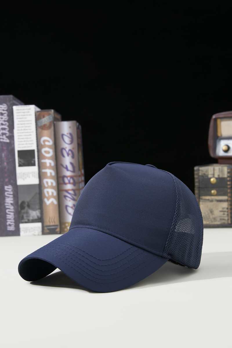 Sports Mesh 100% polyester Specialty store quality five piece waterproof quick drying breathable mesh cap HB160 print logo 15