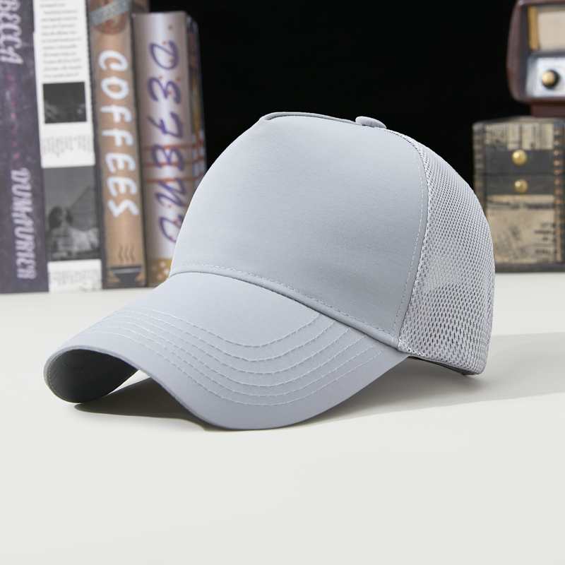 Sports Mesh 100% polyester Specialty store quality five piece waterproof quick drying breathable mesh cap HB160 print logo 59