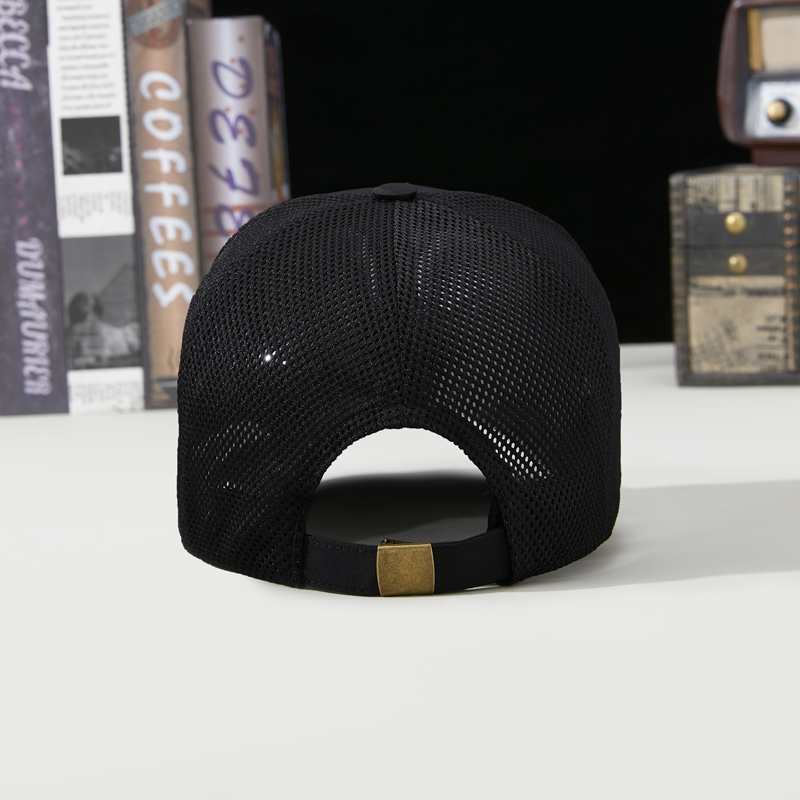 Sports Mesh 100% polyester Specialty store quality five piece waterproof quick drying breathable mesh cap HB160 print logo 64