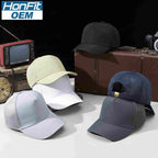 Sports Mesh 100% polyester Specialty store quality five piece waterproof quick drying breathable mesh cap HB160 print logo 72