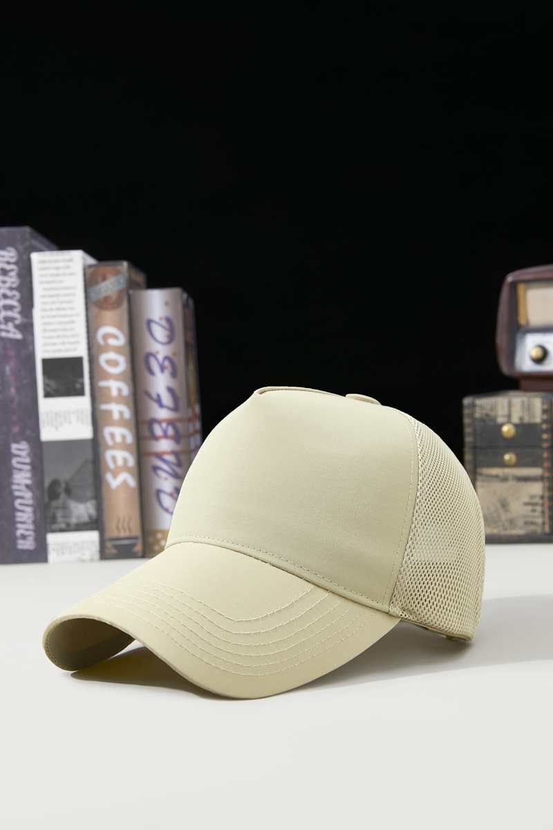 Sports Mesh 100% polyester Specialty store quality five piece waterproof quick drying breathable mesh cap HB160 print logo 12