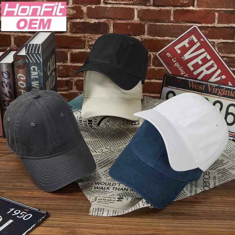 Casual Washed 100% cotton widened duck tonguep HB168 print logo 52