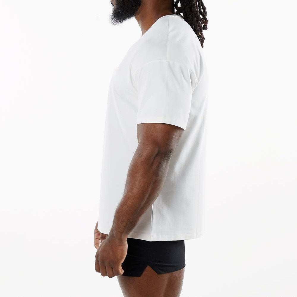 Mens Sports Workout 95% Cotton 5% Spandex Tshirt HF-6649 print logo 13