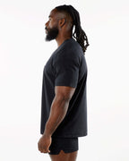 Mens Sports Workout 95% Cotton 5% Spandex Tshirt HF-6649 print logo 65