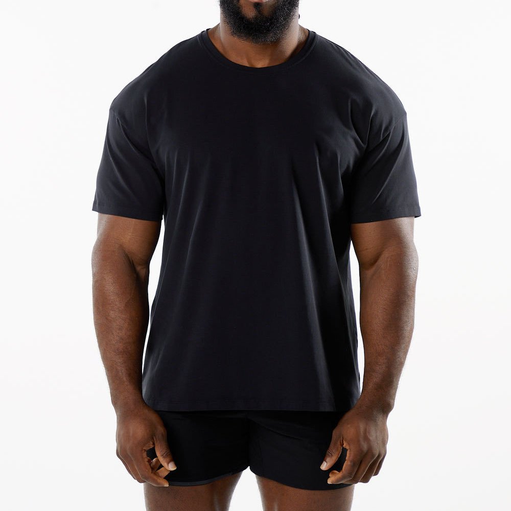 Mens Sports Workout 95% Cotton 5% Spandex Tshirt HF-6649 print logo 37