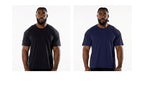 Mens Sports Workout 95% Cotton 5% Spandex Tshirt HF-6649 print logo 2