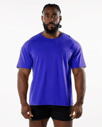 Mens Sports Workout 95% Cotton 5% Spandex Tshirt HF-6649 print logo 32