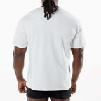Mens Sports Workout 95% Cotton 5% Spandex Tshirt HF-6649 print logo 12