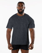 Mens Sports Workout 95% Cotton 5% Spandex Tshirt HF-6649 print logo 76