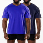 Mens Sports Workout 95% Cotton 5% Spandex Tshirt HF-6649 print logo 16