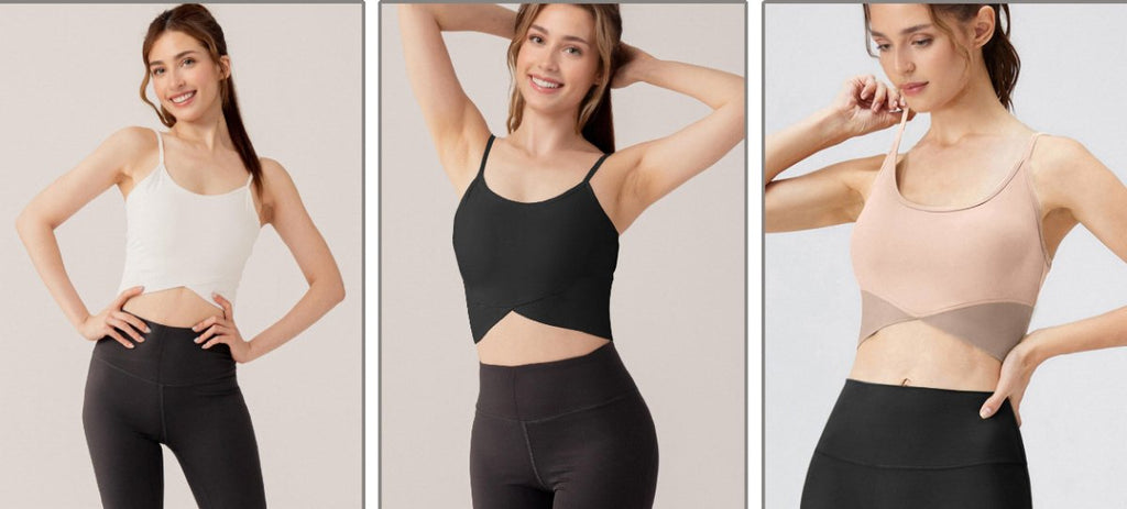 Womens Sportswear Yoga 80%Nyolon 20%Spandex Tank Top HN-178 print logo 17