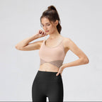Womens Sportswear Yoga 80%Nyolon 20%Spandex Tank Top HN-178 print logo 3