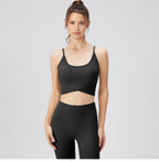 Womens Sportswear Yoga 80%Nyolon 20%Spandex Tank Top HN-178 print logo 33