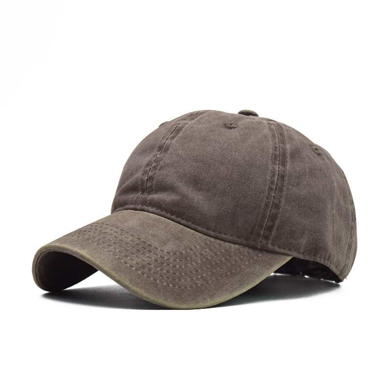 Vintage Washed 100% cotton 6 Panel Cap HS-WASH01 print logo 37