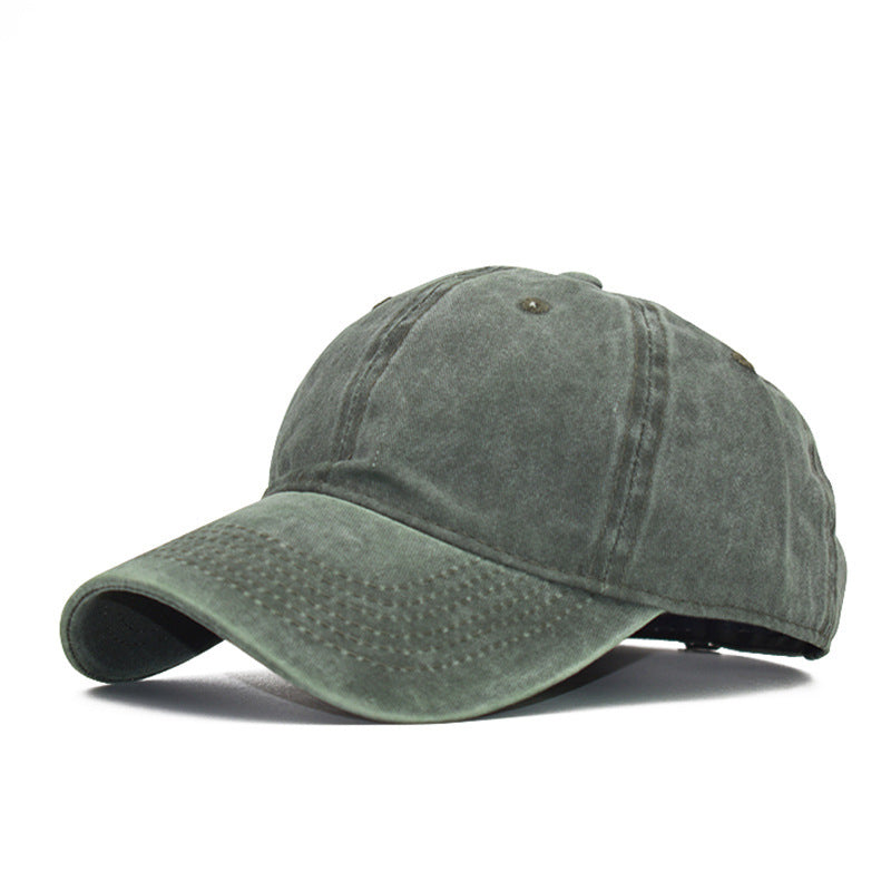 Vintage Washed 100% cotton 6 Panel Cap HS-WASH01 print logo 14