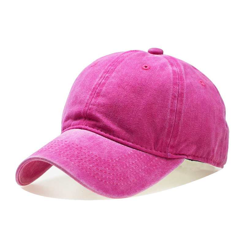 Vintage Washed 100% cotton 6 Panel Cap HS-WASH01 print logo 7