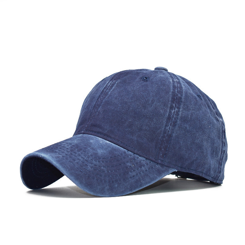 Vintage Washed 100% cotton 6 Panel Cap HS-WASH01 print logo 35