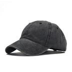 Vintage Washed 100% cotton 6 Panel Cap HS-WASH01 print logo 4