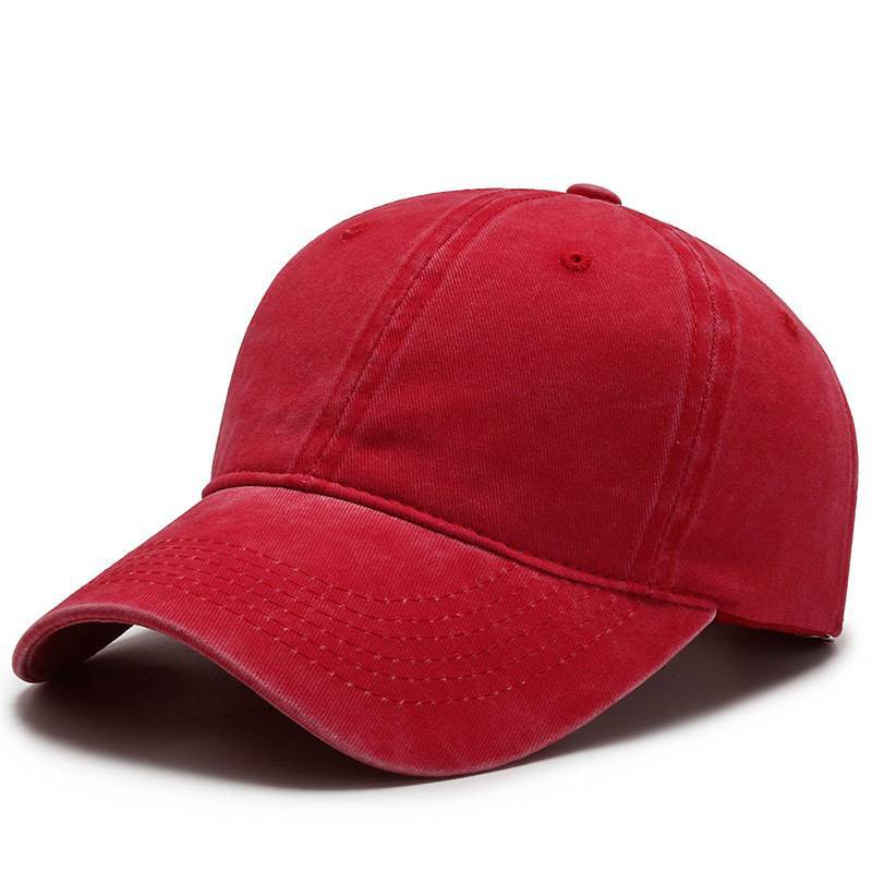 Vintage Washed 100% cotton 6 Panel Cap HS-WASH01 print logo 24
