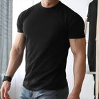 Mens Sports Fitness 95% Polyester 5% Spandex T Shirt HX-195 print logo 12