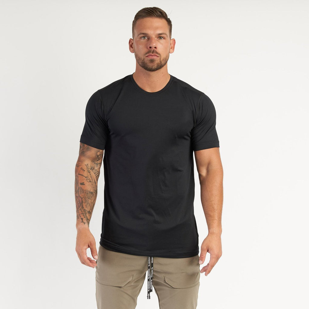 Mens Sports Workout 95% cotton 5% spandex Tshirt HX-TX06 print logo 12