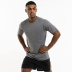 Mens Sports Workout 95% cotton 5% spandex Tshirt HX-TX06 print logo 25
