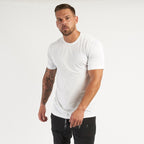 Mens Sports Workout 95% cotton 5% spandex Tshirt HX-TX06 print logo 26