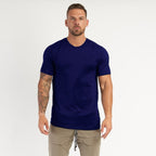 Mens Sports Workout 95% cotton 5% spandex Tshirt HX-TX06 print logo 9